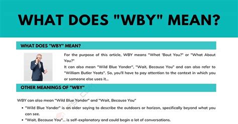 wby meaning|what about you acronym.